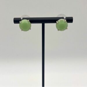 Stella & Dot Lime Green Stud Earrings